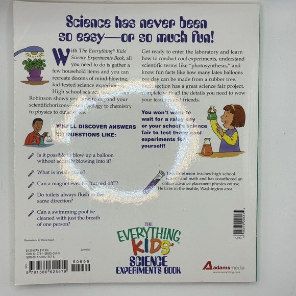 Everything Kids' Science Experiments Book  Boil Ice Float Water Measure Gravity - Picture 2 of 6